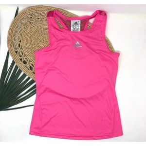 Adidas Youth Girls Athletic Tank Mesh Racerback S